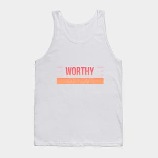 First Release Mens Womens Worthy of Love Inspire Range Tank Top